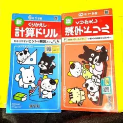 6年生　漢字ドリル、計算ドリルセット　6年1学期　タマ＆フレンズ