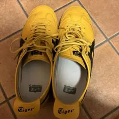 Onitsuka Tiger イエローブラック スニーカー
