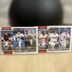 Topps 2025 MLB リーダーカード 2枚セット 大谷翔平 山本由伸