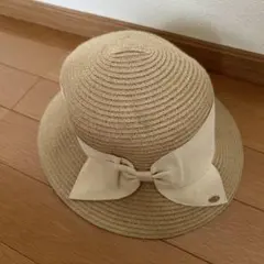 petit main 麦わら帽子 52cm リボン付きのサムネイル