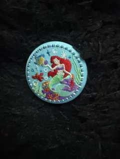 ディズニー刺繍缶バッチ2 アリエル