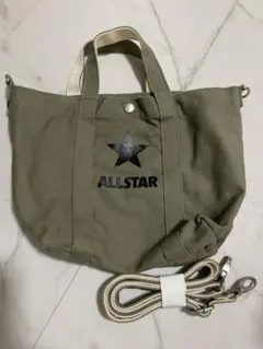 カーキ トートバッグ