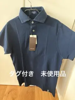 未使用品　Drumohr ポロシャツ ネイビー Sサイズのサムネイル