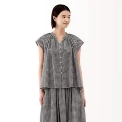 無印良品　今季　フレンチスリーブブラウス　Mサイズ