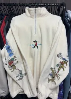 leftalone フリース ハーフジップ left alone レフトアローン