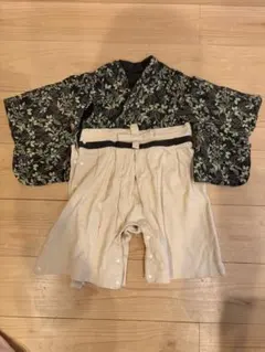 ◆袴ロンパース◆ サイズ80 葉柄