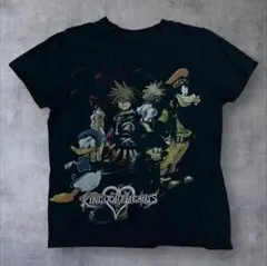 00s キングダムハーツ ディズニー ビンテージ Tシャツ 黒　ドナルド 希少