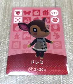 ドレミ　あつまれどうぶつの森　amiiboカード