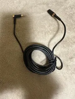 未使用 3.5mm 3極 ステレオミニ延長ケーブル L字 オス メス 金メッキ
