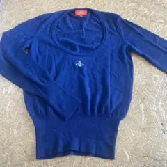 Vivienne Westwood RED LABEL 長袖ニット M ネイビーのサムネイル