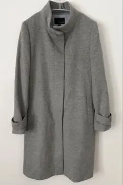 【最終値下げ】22OCTOBRE ロングコート カシミヤ15% ウール グレー