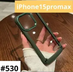 iphone15promax ケース カーキ 耐衝撃 クリア スマホケース 透明のサムネイル