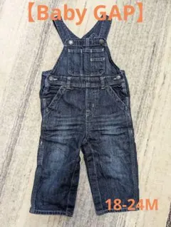 【Baby GAP】ダークデニム オーバーオール 90cm