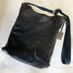 FURLA フルラ シボ革 レザー ショルダーバッグ ブラック　2WAYのサムネイル