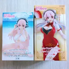 SUPER SONICO 2セット フィギュア チャイナドレス ホワイトビキニ