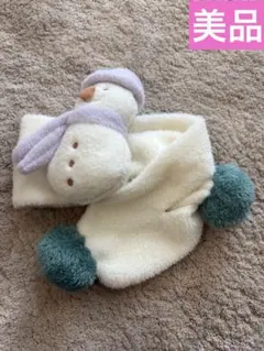 スリーコインズ　キッズマフラー　クリスマス　雪だるま