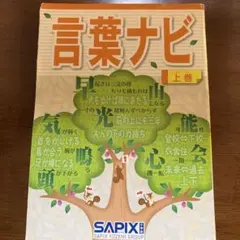 サピックス 言葉ナビ上巻 国語 書き込みなし - メルカリ