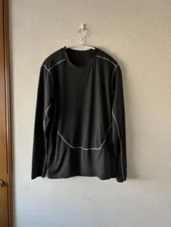 メンズ　長袖Tシャツ　トレーニングウェア　XL 黒