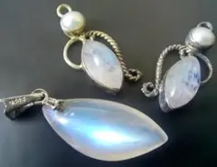 ムーンストーン 3点セット　現物限り　癒し　安心　天然石　綺麗