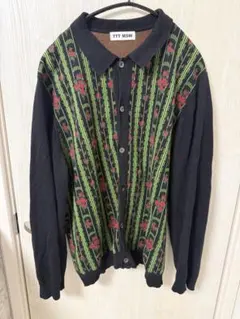 【TTT_MSW】Flower Jacquard Knit カーディガン