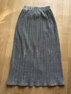 ラメロングタイトスカート