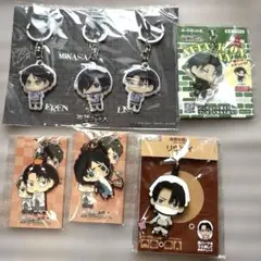 進撃の巨人　リヴァイ　エレン　グッズ5点セット