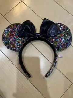 ミニーマウス風カチューシャ（スパンコール）