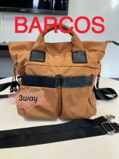 BARCOS 3way バッグ ブラウン