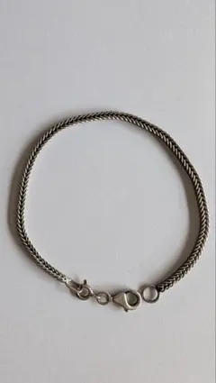 トロールビーズ　スネークチェーン　シルバー925　ブレスレット　ユニセックス