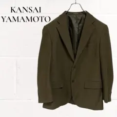 KANSAI YAMAMOTO テーラードジャケット ブラウン ヘリンボーン M