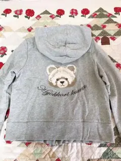フランシュリッペ ひょっこりくま長袖パーカー　M
