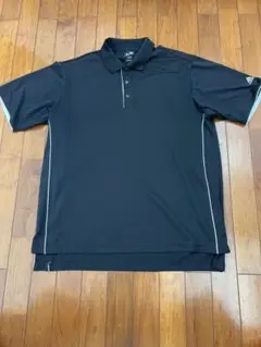 adidas ブラック ポロシャツLサイズ