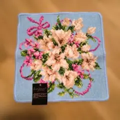 Enjeau アーンジョー シェニール織 ハンカチ 花柄のサムネイル