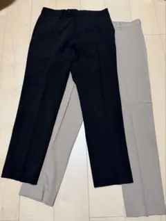 UNIQLO 感動パンツ　ブラック、ベージュ