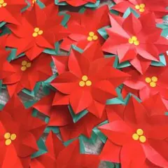 折り紙　ポインセチア　20個