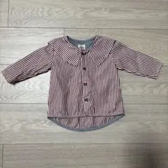 LOIR セーラー襟ストライプシャツ 12M