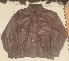 ブラウン レザー ジャケット