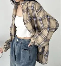 ネルシャツレディース