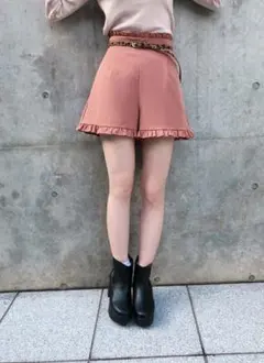ナイスクラップ  ベルト付フリルショーパン