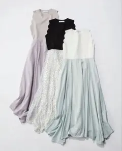 【美品】リランドチュール スカラドッキングワンピース 新宿ルミネ限定カラー S