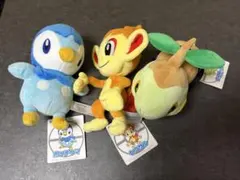ポケモン コロっとまんまるぬいぐるみ チコリータ ワニノコ ヒノアラシ