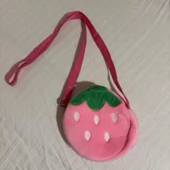 いちご型 ショルダーバッグ ピンク