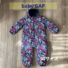 ぽよ様専用　花柄フード付きアウター 90サイズ