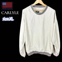 USA製 Carlyle XL ウィンドブレーカー ジャケット クリーム XL