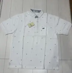 LACOSTE 刺繍入りホワイトポロシャツ