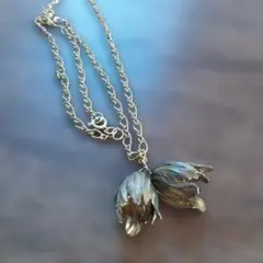 花二輪ネックレス