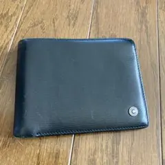モンブラン　二つ折り　財布　黒のサムネイル