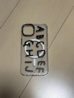 iPhone用クリアケース アルファベットデザイン