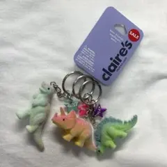 Claire's グリッター 恐竜キーホルダーのサムネイル
