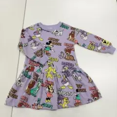 H＆M　ディズニープリント　スウェットワンピース